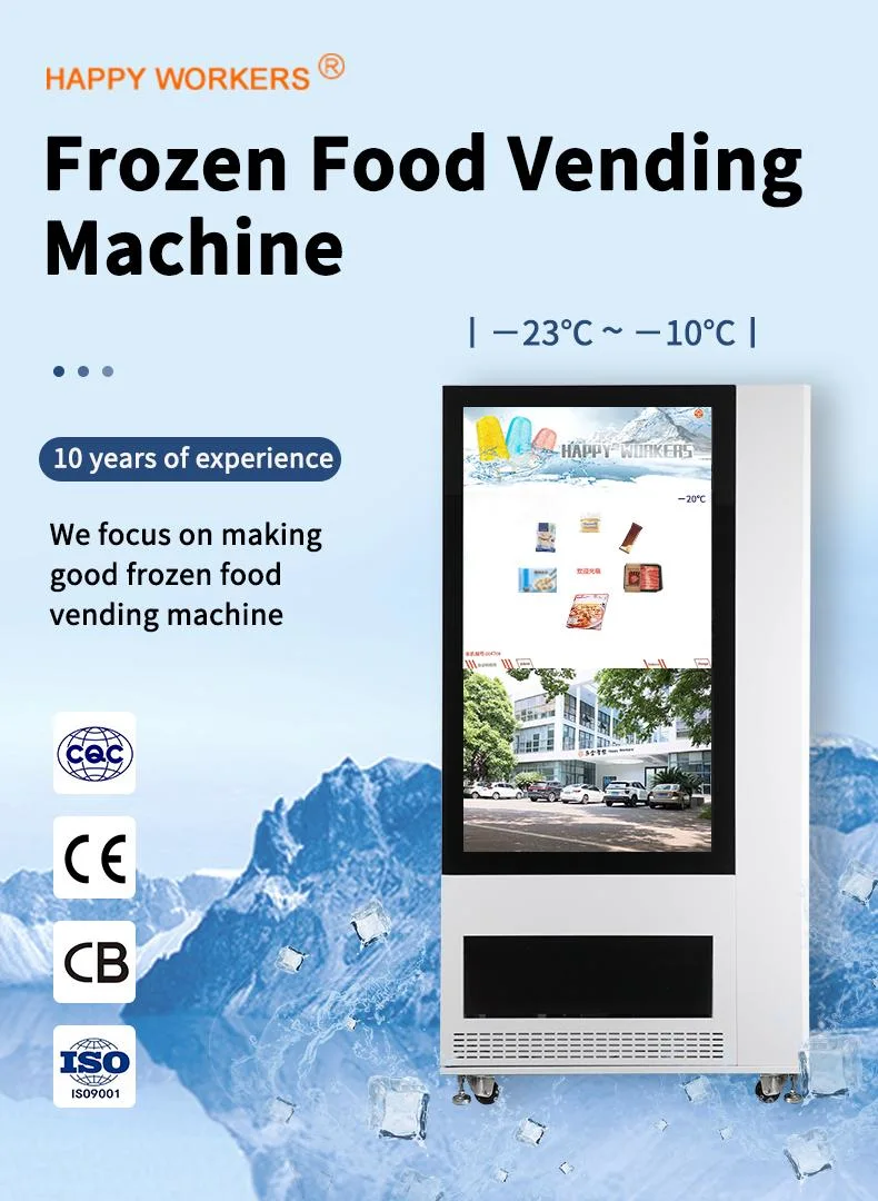 New Arrival Frozen Meat Vending Machine with Credit Card Payment