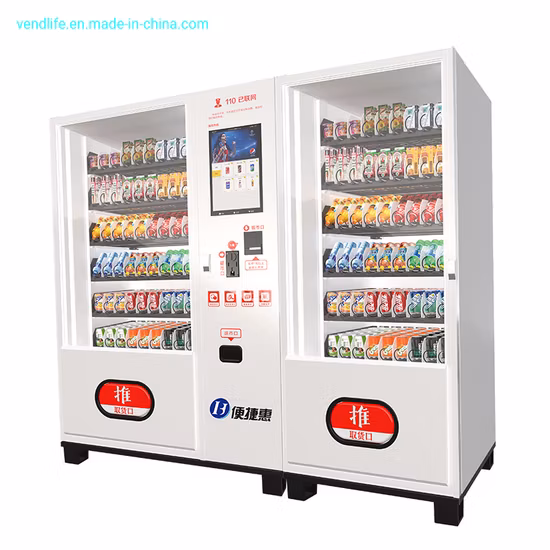 Smart 24 Heures Self-Service Automatique Lait Alimentaire Snack Distributeur Automatique De Boissons