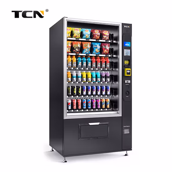 Distributeur automatique de boissons et de collations Tcn avec système de refroidissement