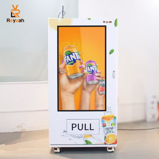 Distributeur automatique japonais d'aliments froids et de boissons avec écran LCD tactile