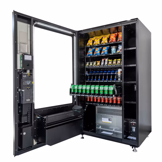 Distributeur automatique de collations et de boissons avec 50 sélections